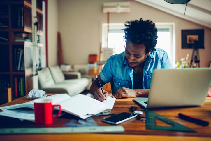 Man writing