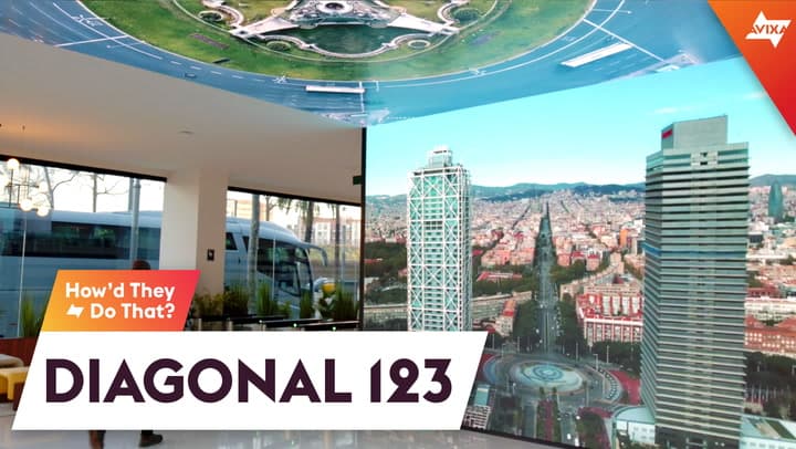 Digital Signage at Diagonal 123 Integrates Building's Identity