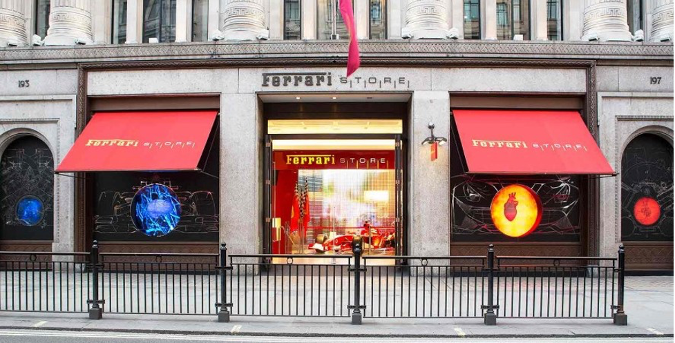 Ferrari Storefront in London on Regent Street - Gensler | AVIXA
